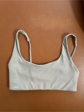 Beige Contour Sports Bra